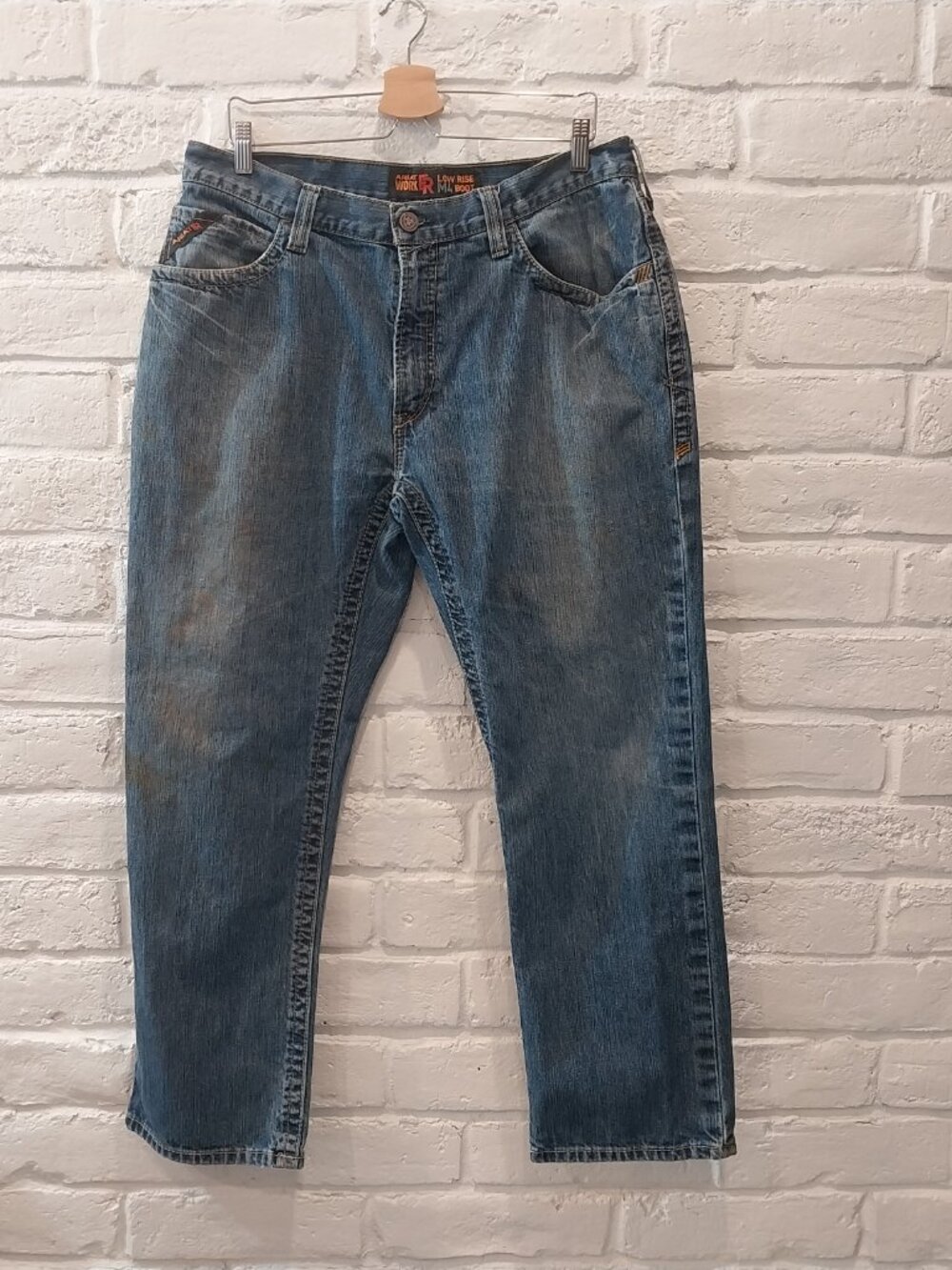 Ariat FR M4 Jeans Mens 36x30 Low Rise Boot Cut Flame Resistant Work Denim HRC2.